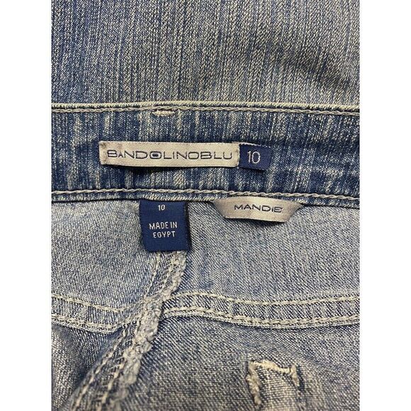 Bandolinblu Womens Size 10 Jeans Mandie Whiskered Medium Wash Classicore - Picture 2 of 8